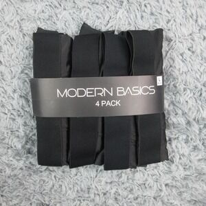 Modern Basics Boxer Briefs Mens Large Black 4 Pack Stretch Underwear NWT